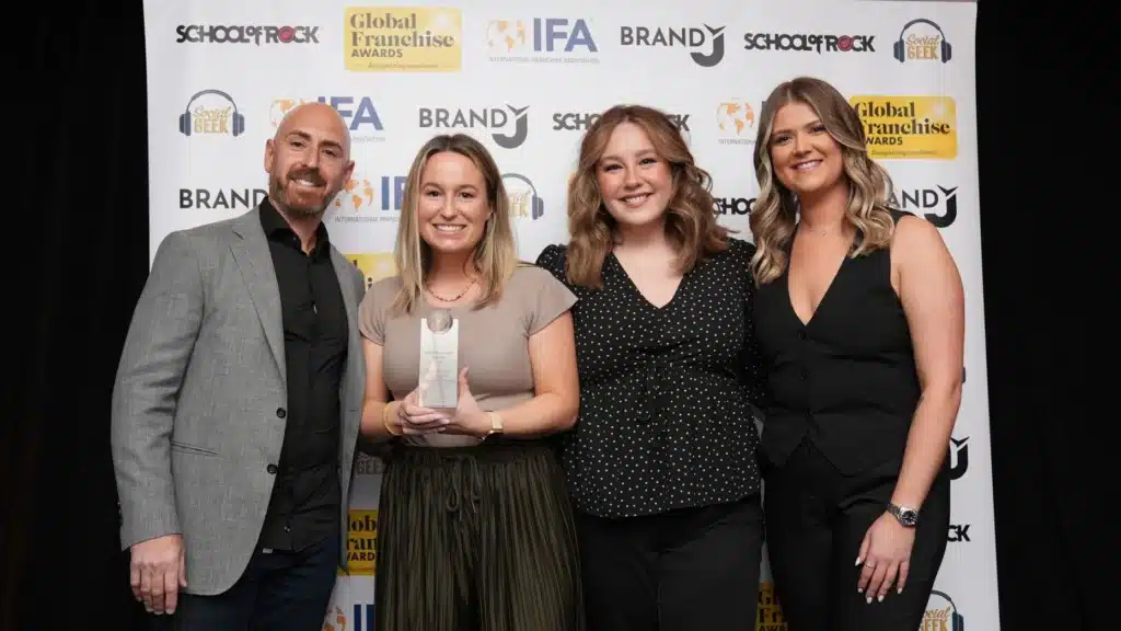 All Points team with award